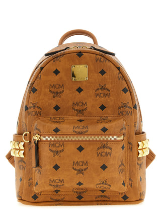 MCM Brown Polyurethane Backpack