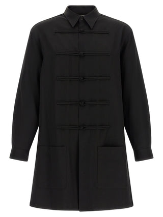 Yohji Yamamoto Black Wool Blouse