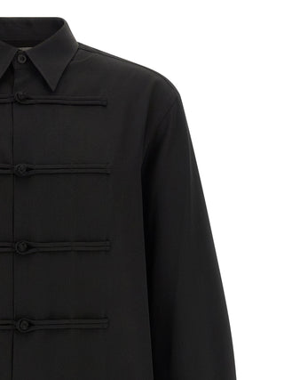Yohji Yamamoto Black Wool Blouse
