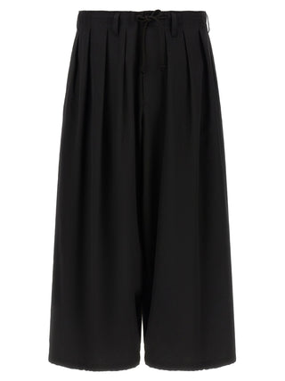 Yohji Yamamoto Black Wool Casual Pants
