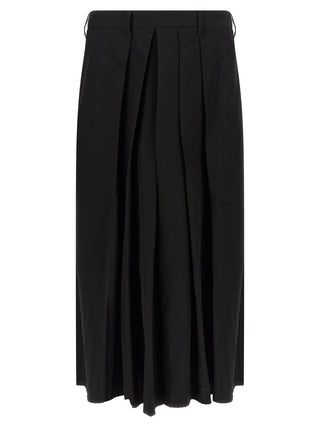 Yohji Yamamoto Black Wool Casual Pants
