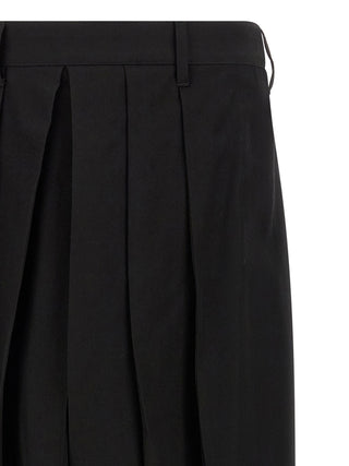 Yohji Yamamoto Black Wool Casual Pants