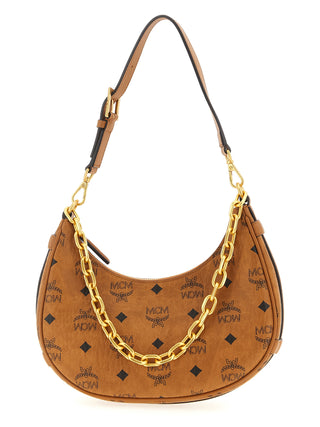 MCM Brown Polyurethane Shoulder Bag