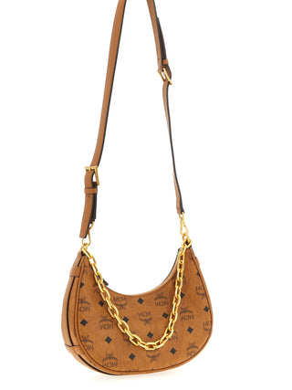 MCM Brown Polyurethane Shoulder Bag