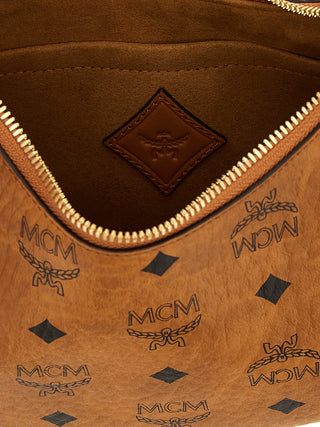 MCM Brown Polyurethane Shoulder Bag