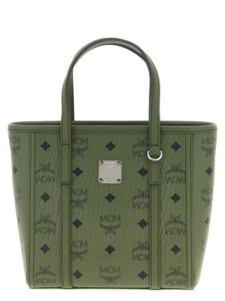 MCM Bicolor Polyurethane Tote Bag