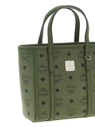 MCM Bicolor Polyurethane Tote Bag