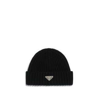 Prada Black Wool Beanie