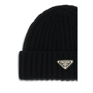 Prada Black Wool Beanie