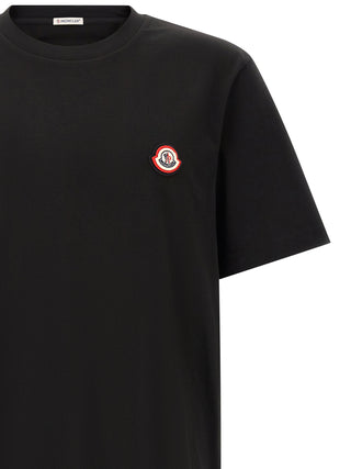 Moncler Logo Patch Cotton T-Shirt