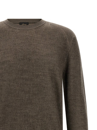 Brioni Brown Cashmere Cardigan