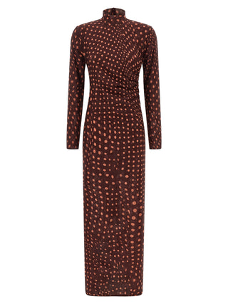 Stella McCartney Polka Dot Mesh Long Dress