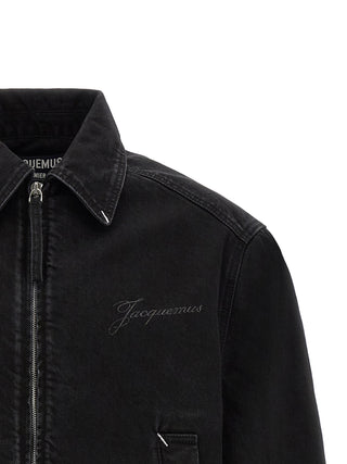 Jacquemus Black Cotton Denim Jacket