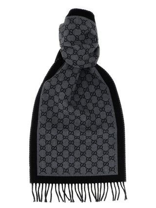 Gucci Gray Wool Scarf