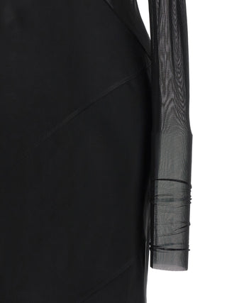 Rick Owens Black Nylon Long Dress