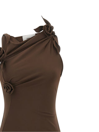Coperni Asymmetric Flower Gown