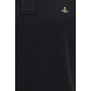 Vivienne Westwood Black Cotton Polo Shirt