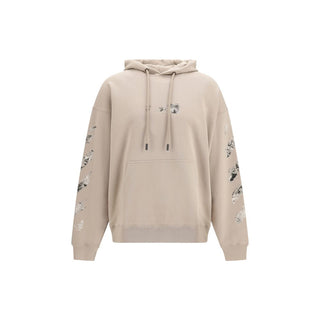Off-White Beige Cotton Sweatshirt
