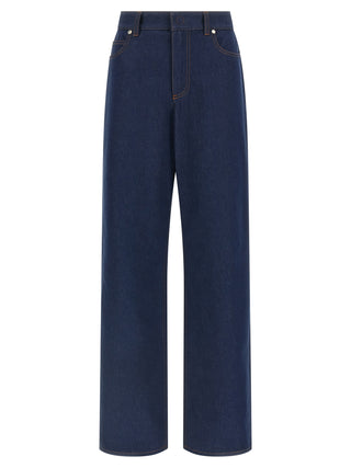 Fendi Blue Cotton Jeans Denim