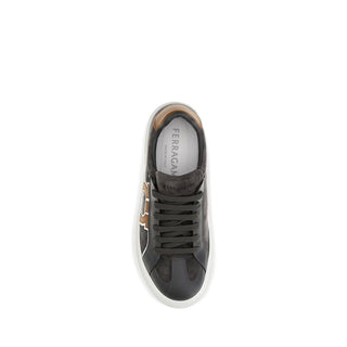 Ferragamo Gancini Suede Sneakers