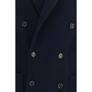 Lardini Blue Wool Oves Aries Blazer