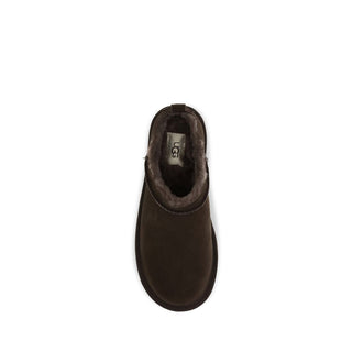 UGG Brown Suede Leather Mules