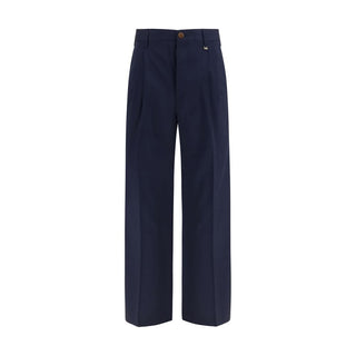 Vivienne Westwood Blue Wool Oves Aries Dress Pants