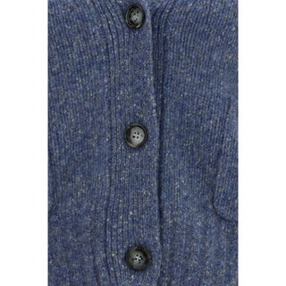Allude Blue Cashmere Cardigan