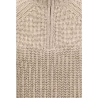 Allude Beige Cashmere Sweater
