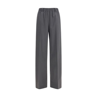 Miu Miu Gray Wool Oves Aries Casual Pants