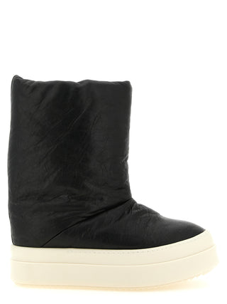 Rick Owens Bicolor Lamb Leather Boots