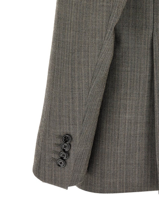 Lardini Gray Virgin Wool Two-Piece Suit