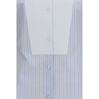 Tom Ford Blue Cotton Pattern Shirt
