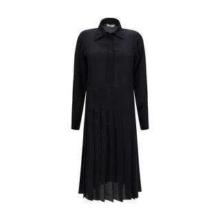 Fendi Black Silk Casual Dress