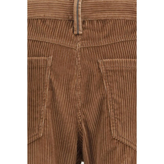 Brunello Cucinelli Brown Cotton Casual Pants