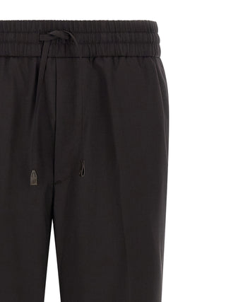 Brioni Brown Wool Casual Pants