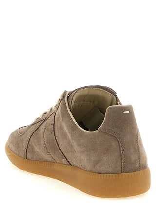 Maison Margiela Beige Calfskin Low Top Sneakers
