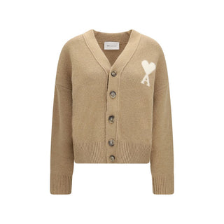 Ami Paris Ami de Coeur Alpaca Cardigan