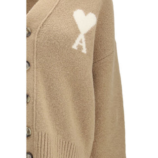 Ami Paris Ami de Coeur Alpaca Cardigan