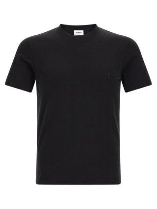 Saint Laurent Black Cotton T-Shirt