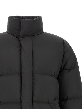 Saint Laurent Black Polyester Full-Length Jacket