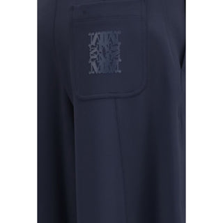 Max Mara Olmo Technical Jersey Barrel-Leg Pants