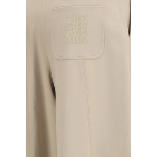 Max Mara Olmo Technical Jersey Barrel-Leg Pants