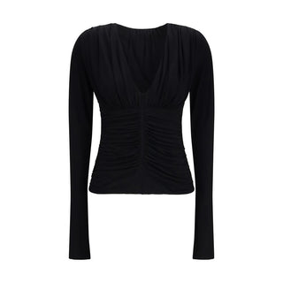 Max Mara Beato Draped Long-Sleeved Top