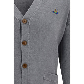 Vivienne Westwood Gray Cotton Cardigan