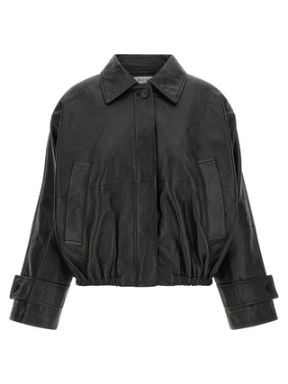 Rohe Black Lamb Leather Leather Jacket