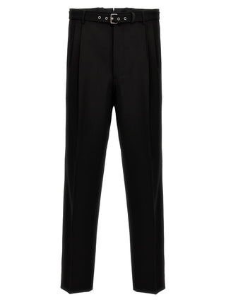 Prada Black Virgin Wool Dress Pants