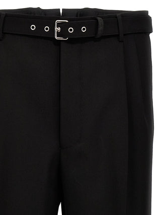 Prada Black Virgin Wool Dress Pants
