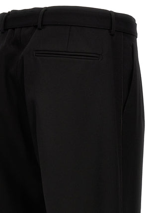 Prada Black Virgin Wool Dress Pants