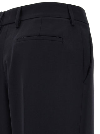 Prada Blue Wool Casual Pants